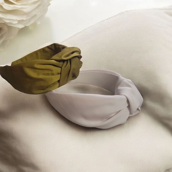 Elegant White and Olive Headband BUNDLE - Picture 2 of 3